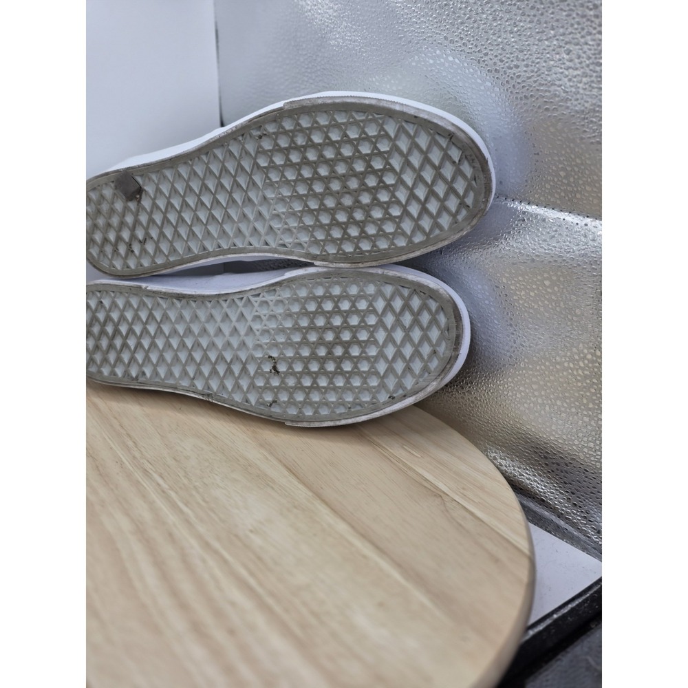 Womens Size 10 - Vans Authentic Low White X Enron Walking Skate Shoes Sneakers - Picture 7 of 8